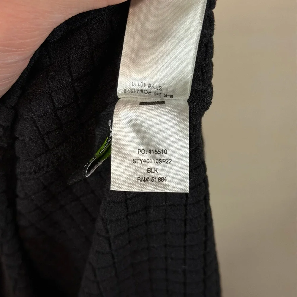 Patagonia R1 Pullover Mens Large Black Grid Waffle Fleece Half Zip 40110